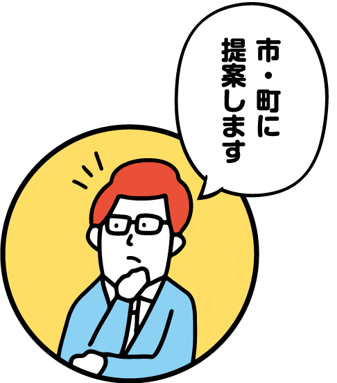 市・町に提案します