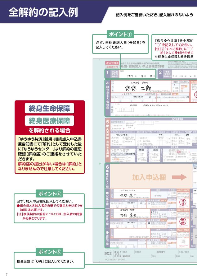 ゆう相談ページ 22年度版ゆうゆう総合パンフ退職者